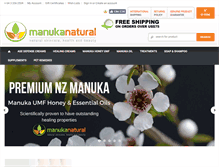 Tablet Screenshot of manukanatural.com